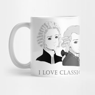 Bach - Mozart - Beethoven in chibi style Mug